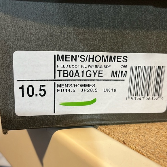 Timberland Field Boots F/L WP burgundy suede new waterproof Mens Size 10.5 - Picture 13 of 16